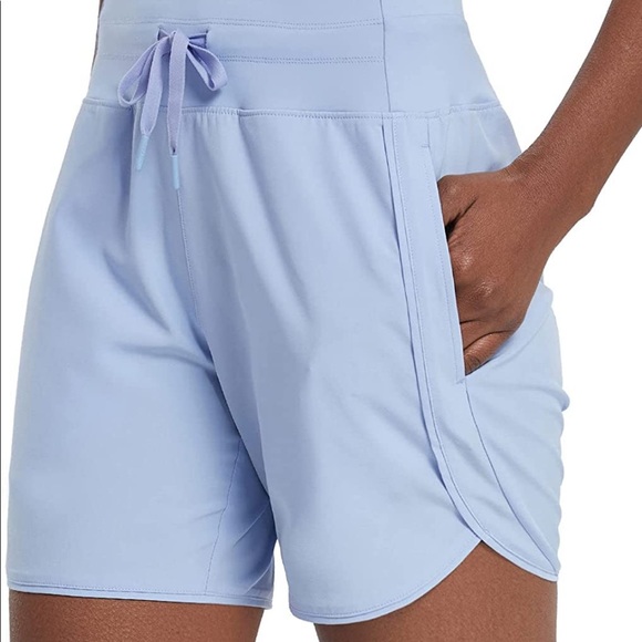Baleaf Pants - NWT BALEAF Women's 5" Running Shorts Unlined Athletic Workout Shorts Zip Pocket